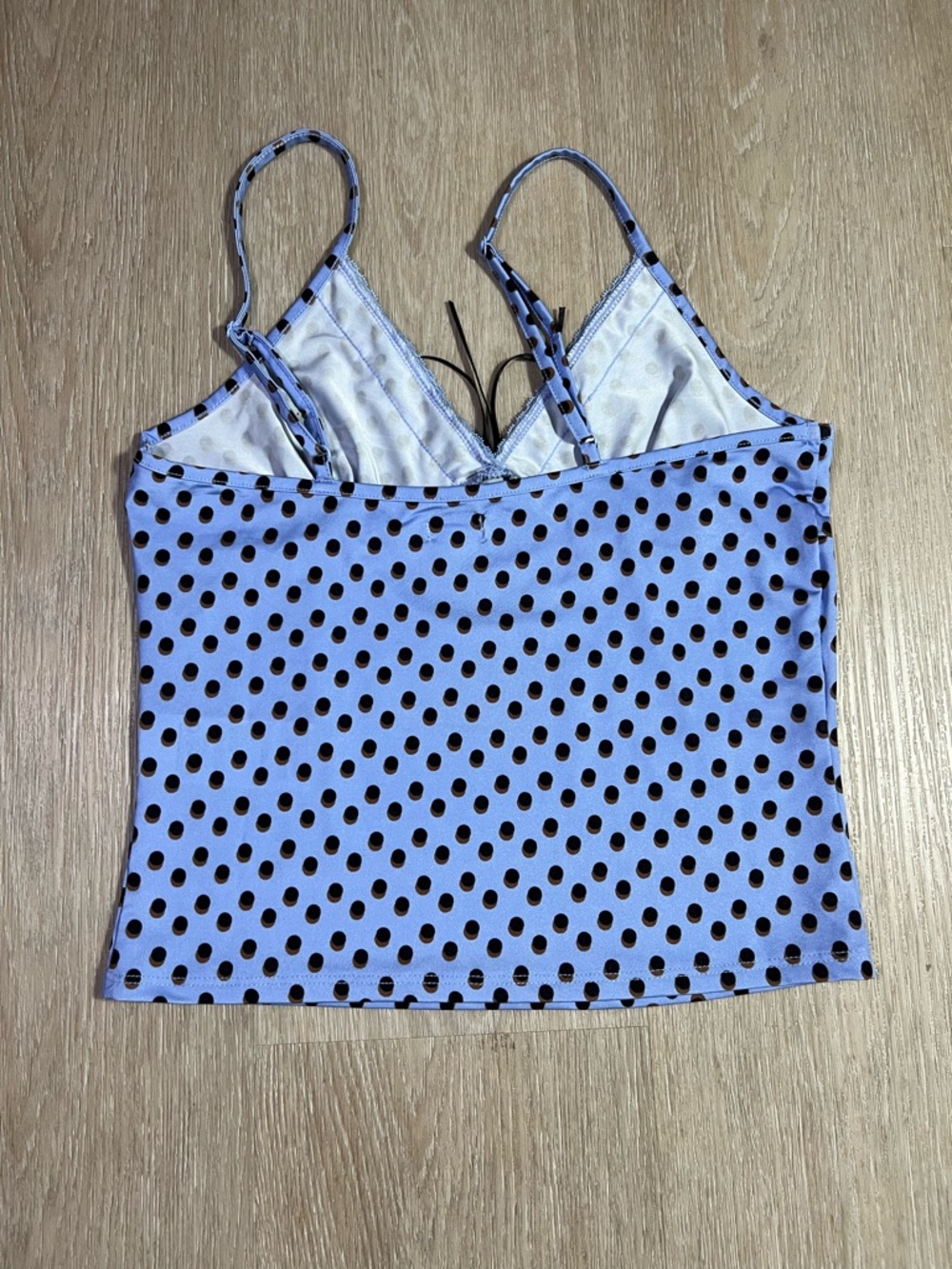 Kimchi Blue Polka Dot Lace-Trim Women’s Small Cami Tank Top Chic Elegant - Picture 2 of 5